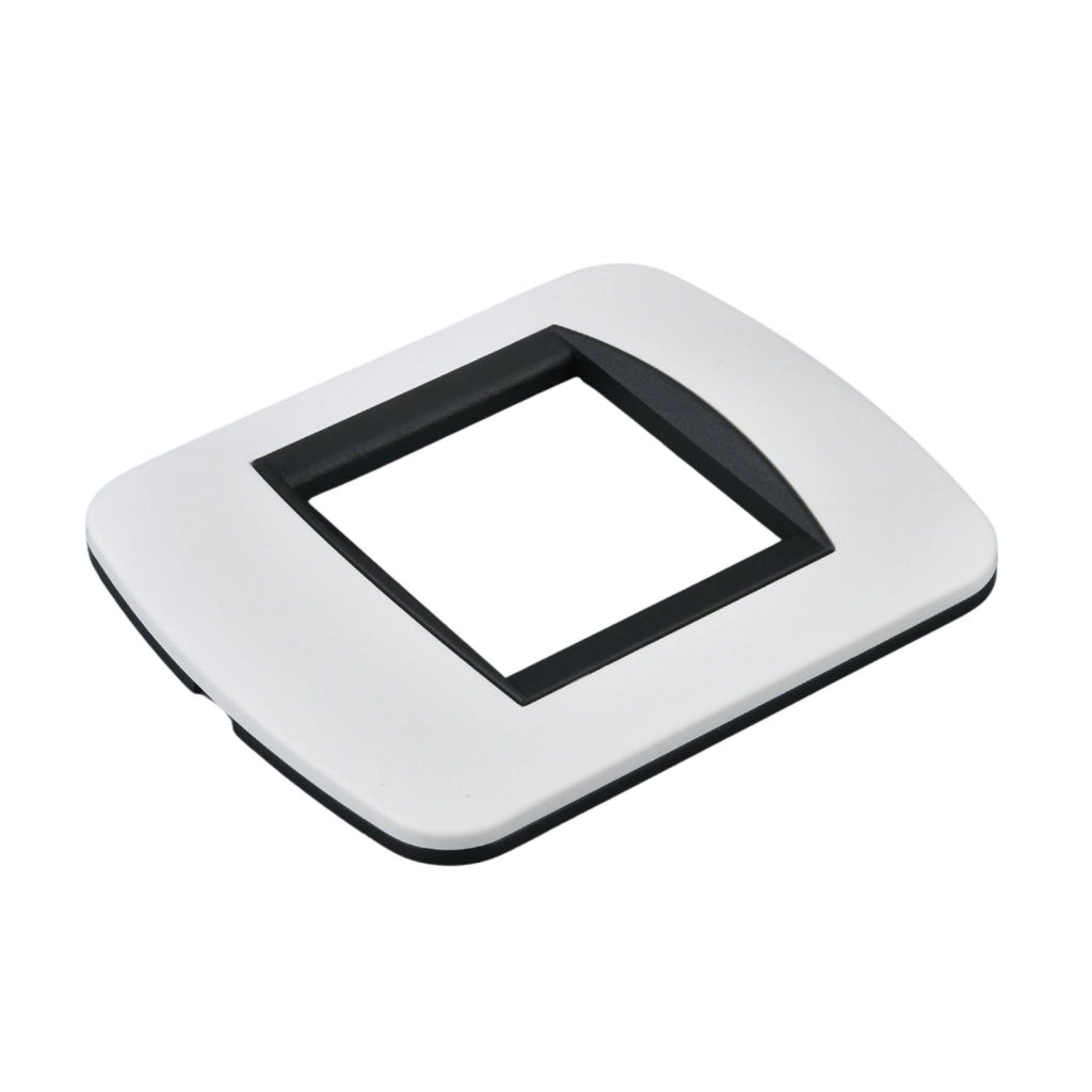 Placca Plastica Ovale MBL 2M Bianco Compatibile Bticino Living