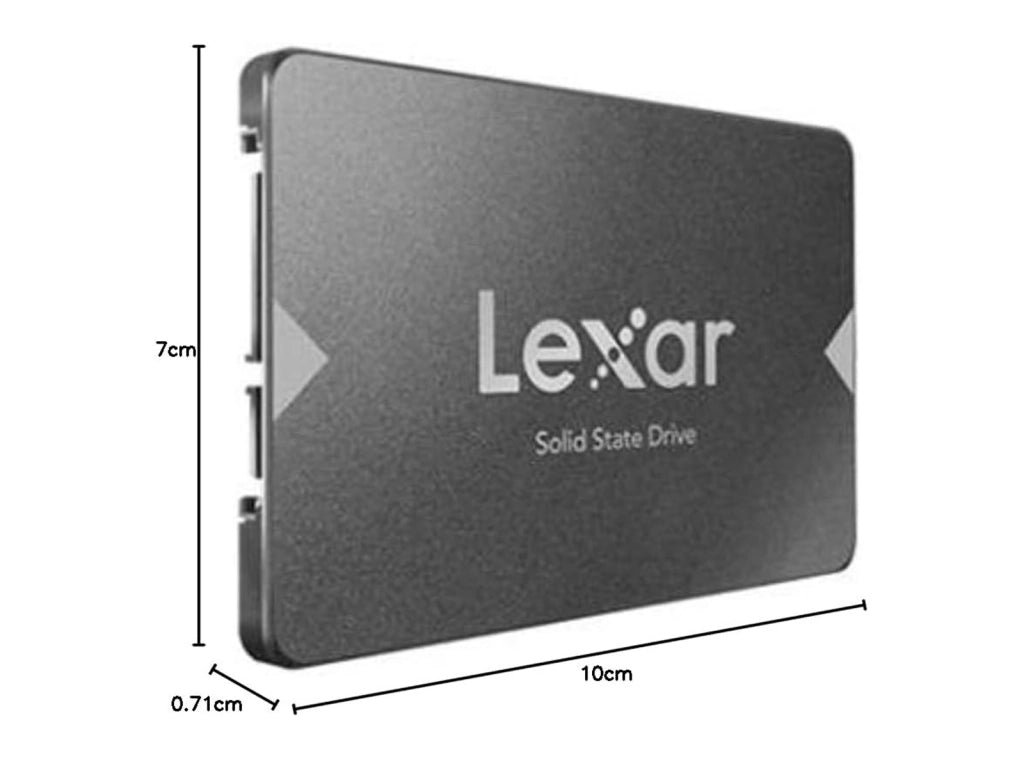 Lexar NS100 da 512GB SSD SATAIII 2.5 Pollici ideale per PC Portatile Desktop - Disco allo Stato Solido Come nuovo Poche Ore di vita
