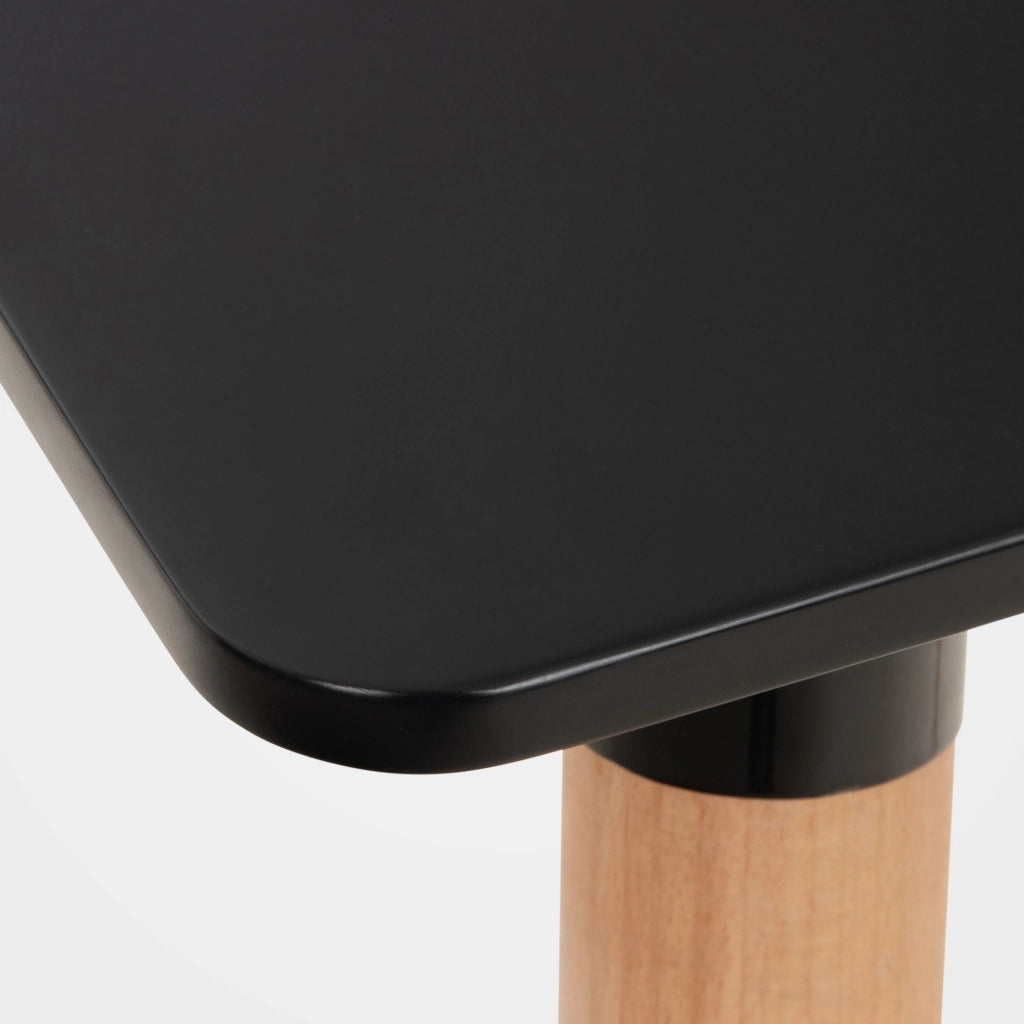 Tavolo Quadrato da Cucina Viborg nero,60 cm