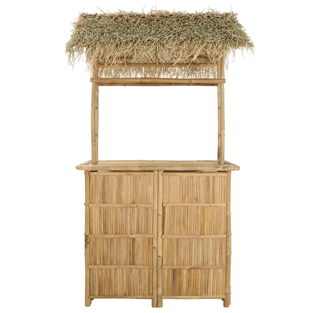 Tavolo da bar da esterno Naturale 115 x 95 x 215 cm Bambù