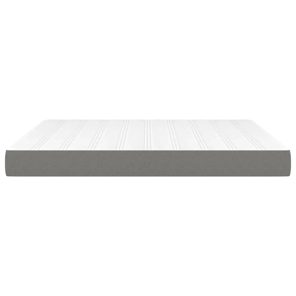 Materasso a Molle Insacchettate Rigidità Media Grigio Scuro 152x203x20 cm Queen in Tessuto 347879