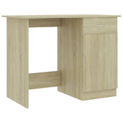 Scrivania tavolo postazione di lavoro mobile per computer studio rovere Sonoma 100 x 50 x 76 cm legno ingegnerizzato marrone 02_0023634