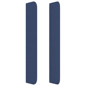 Testiera ad Orecchio Blu 163x16x118/128 cm in Tessuto 3119592