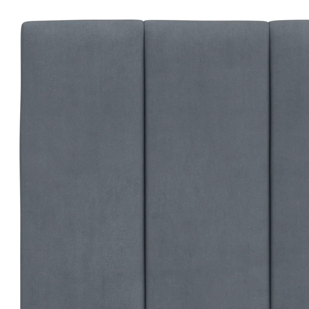Cuscino Testiera Hanko Grigio Scuro 183 cm in Velluto