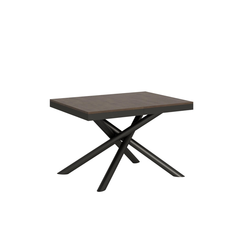 Tavolo allungabile 90x120/224 cm Famas Evolution telaio Antracite - Noce