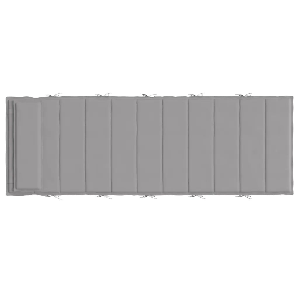 Cuscino per Lettino Grigio 180x60x4 cm in Tessuto Oxford 361853