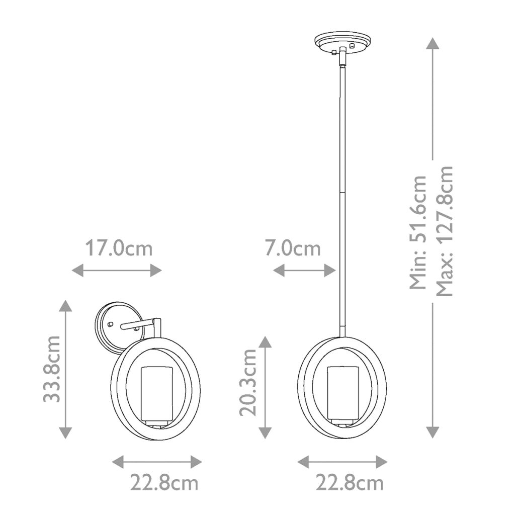 Lampada sospensione Grand Bank grigio anticato E14 Kichler