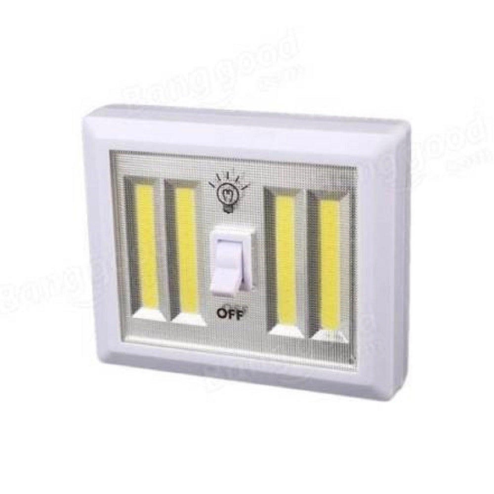 Trade Shop - Punto Luce Led Con Interruttore Cob 3w Faretto Lampada Da Muro Per Armadio -