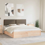Letto con Testiera Rivestita Talpa 180 x 200 cm Pino massello
