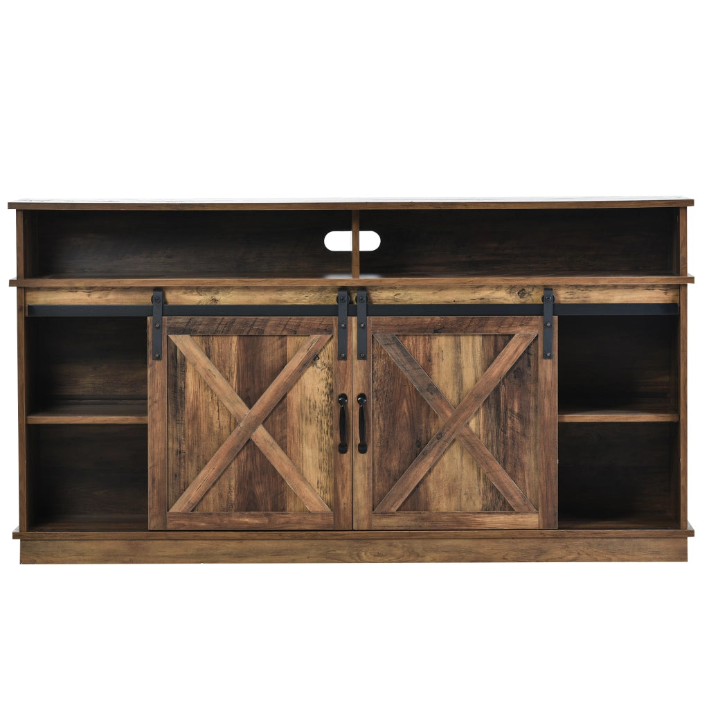 Mobile TV Sideboard con Ante Scorrevoli ¨C MINIMAL ¨C Legno, Soggiorno, 148x40x78 cm