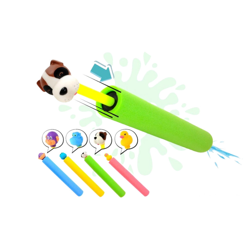 Trade Shop - Pistola Acqua Foam 38 Cm Con Personaggi Gioco Estivo Bambini Mare Piscina -