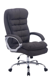 Sedia da ufficio XXL Vancouver tessuto grigio scuro