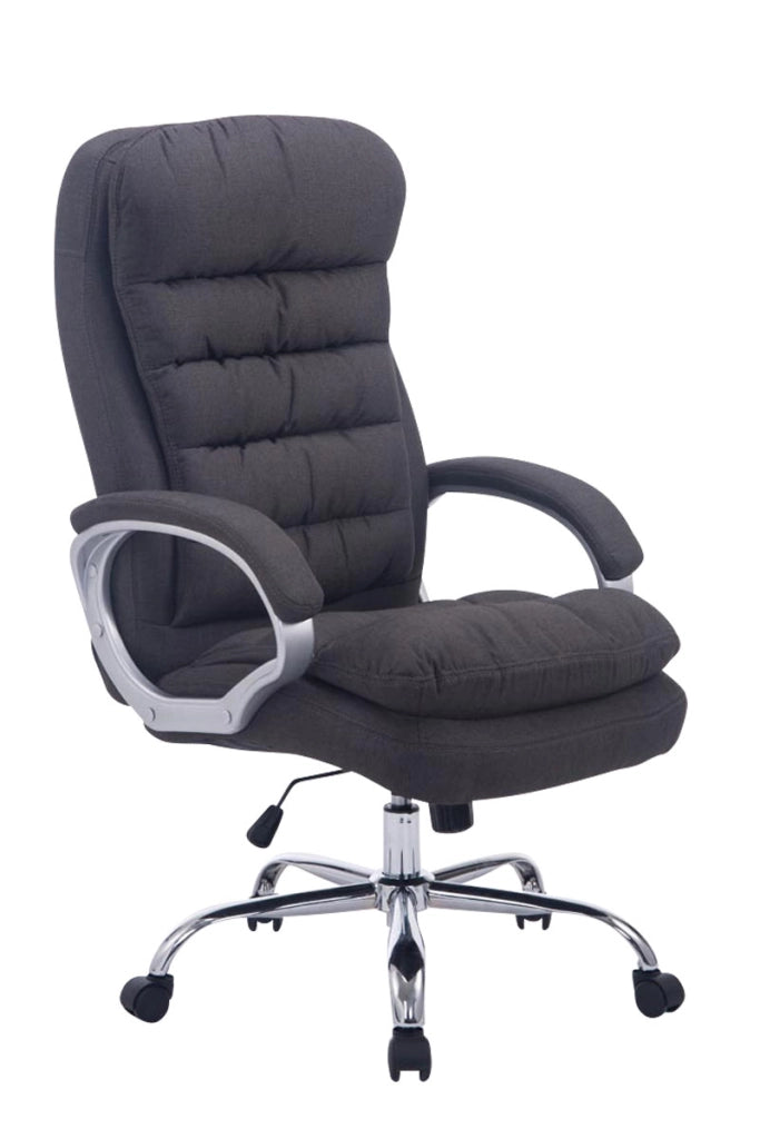 Sedia da ufficio XXL Vancouver tessuto grigio scuro