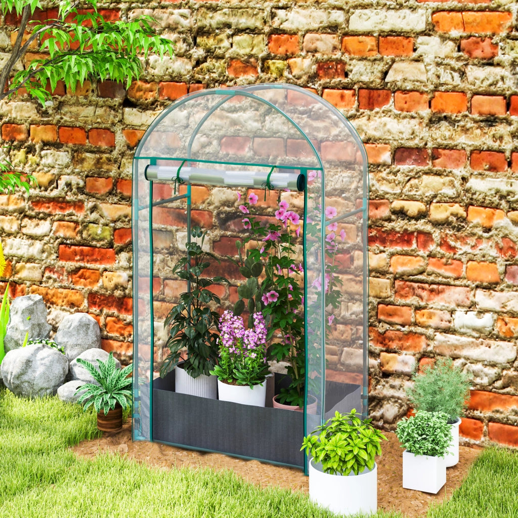Serra da balcone in plastica rinforzata con sacco e copertura ¨C zephmum ¨C trasparente