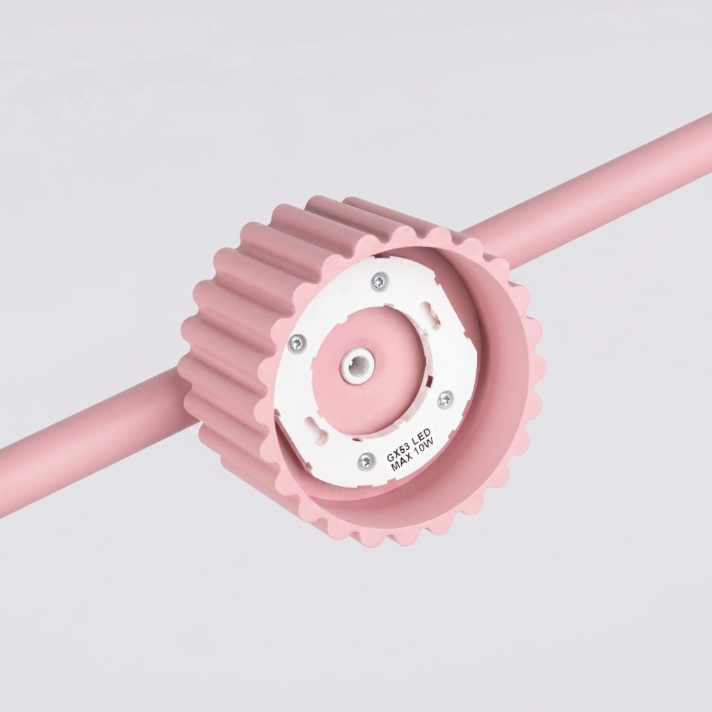 Lampadario AURA 4 rosa Gx53
