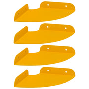 4 pz Mensola | Ripiano | Scaffale sospesa Giallo senape 15 x 15 x 2 cm
