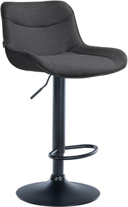 Barhocker Vonore Stoff schwarz