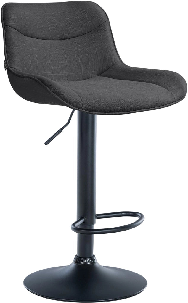 Barhocker Vonore Stoff schwarz