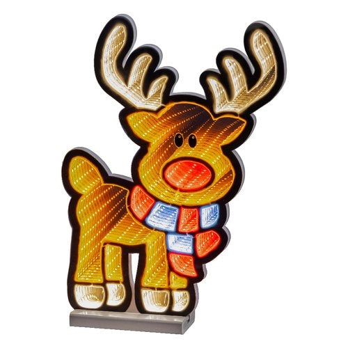 Decorazione luminosa natale kaemingk 489964 renna