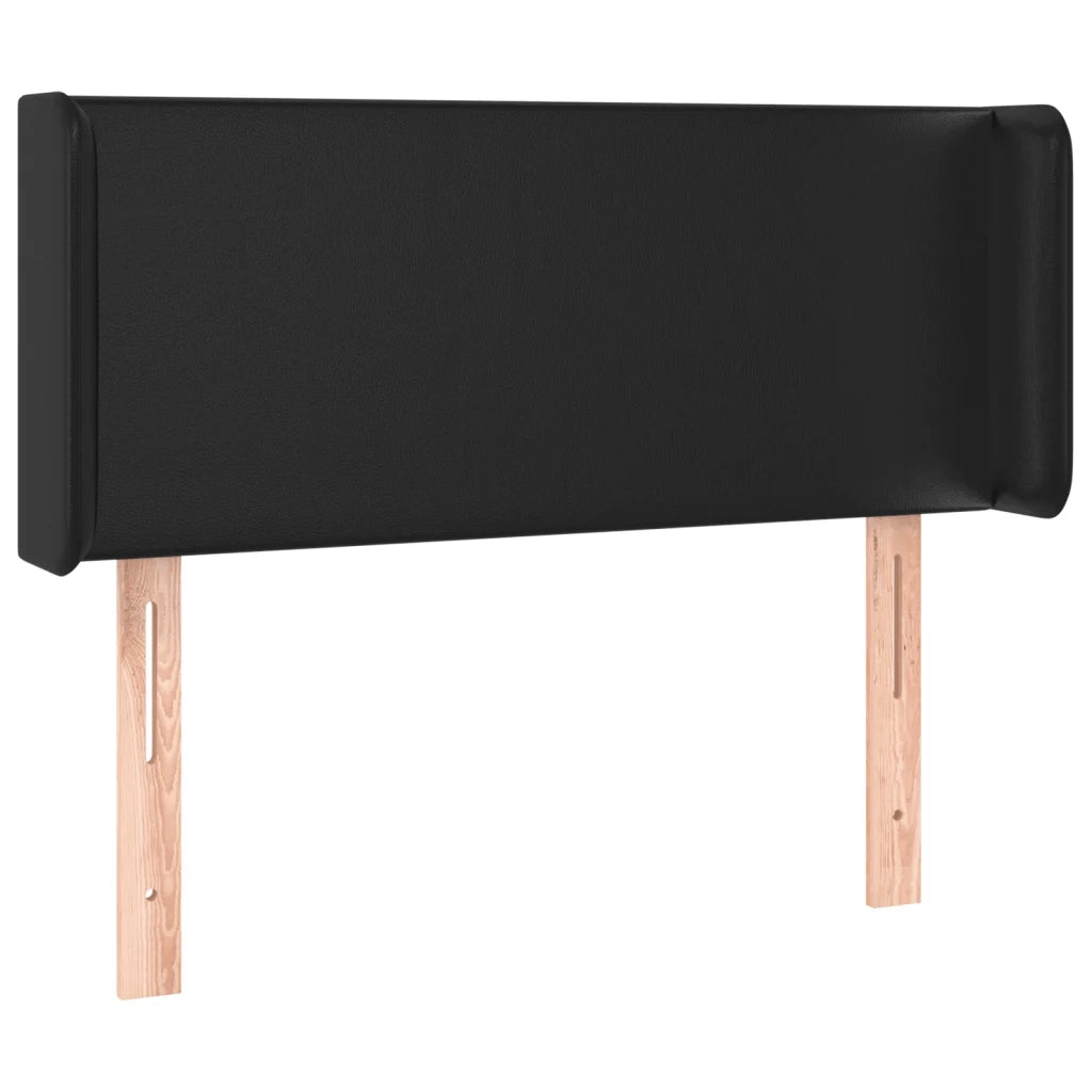 Testiera ad Orecchio Nera 83x16x78/88 cm in Similpelle 3118560
