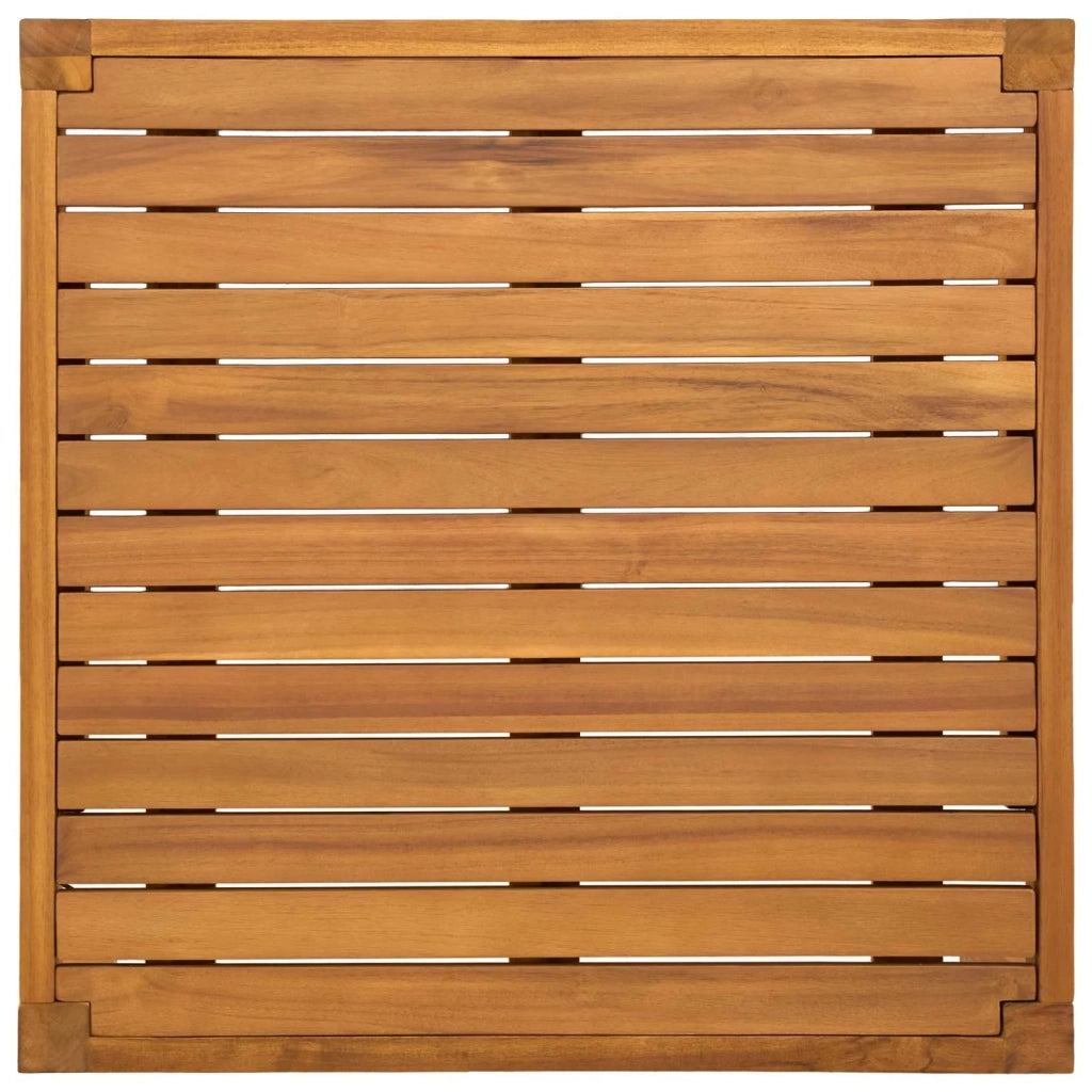 Tavolino da Giardino-Tavolo da Esterno Legno di Acacia Massello Naturale 406791