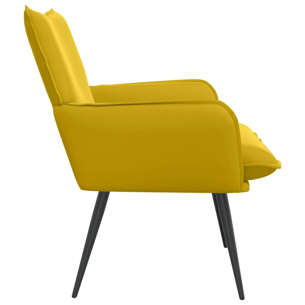 Poltrona Giallo Velluto 42047730