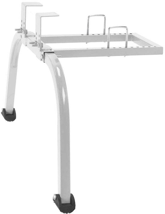Stabilizzatore con stabilità premium - Laccio di scala - Supporto per tetto - Piastra per ruota - Maniglia a T - Acciaio resistente - Sostegno per scala