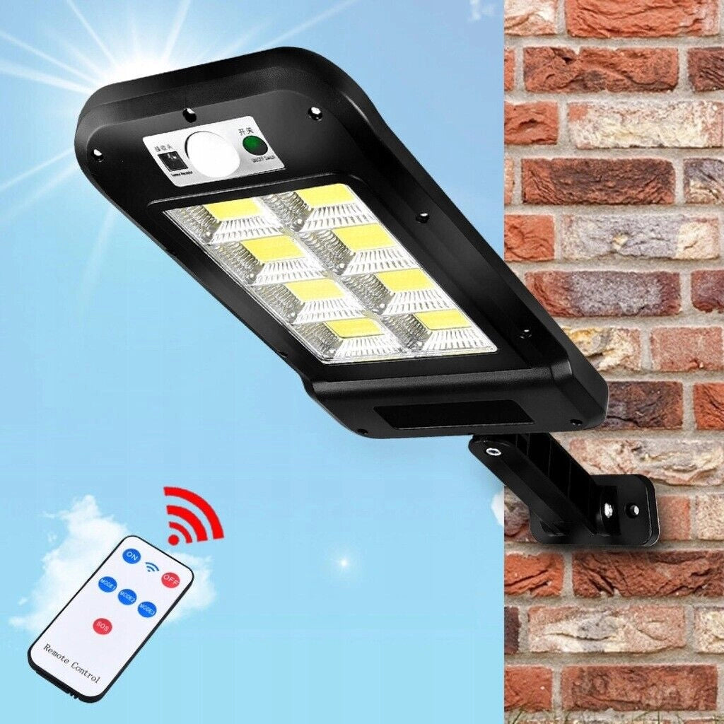 Faro lampione stradale solare con sensore telecomando 160 LED HS-8013(COB)C