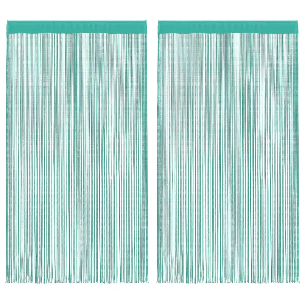 vidaXL Tende a Filo 2 pz Turchese 100x250 cm