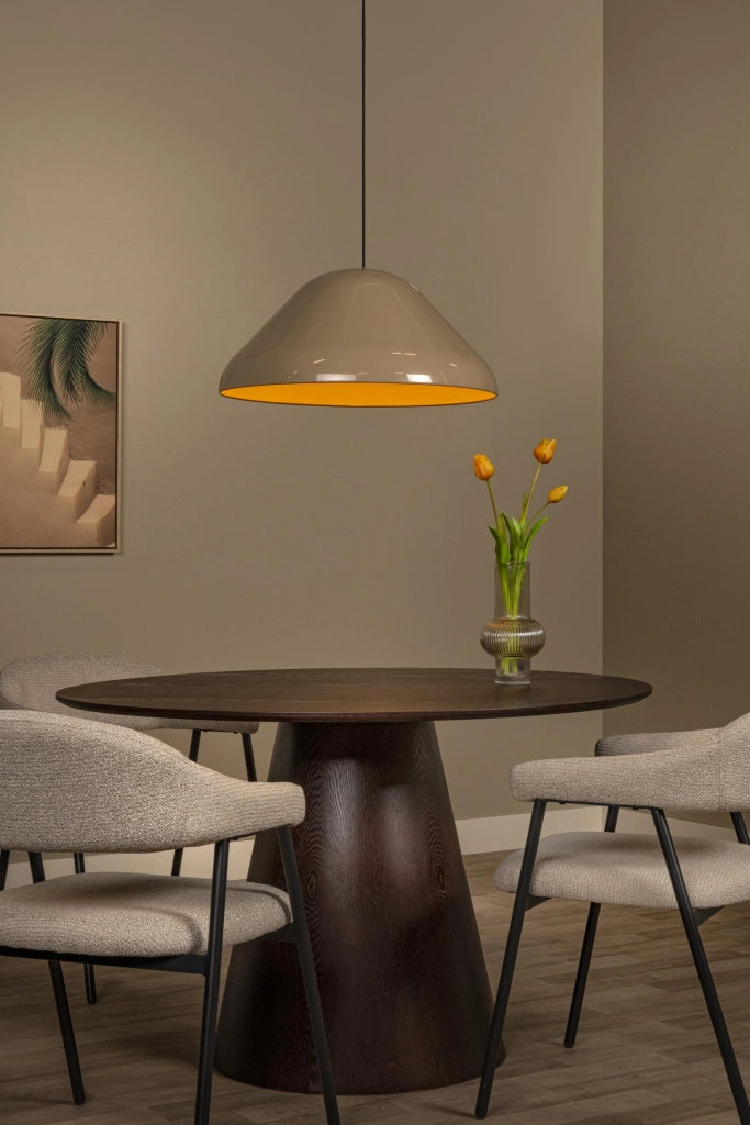 Lampada a sospensione ANDRES 1xE27 taupe metallo Lucide