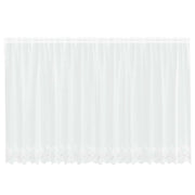 Tenda in Pizzo con tende Bianco 180 x 400 cm Poliestere