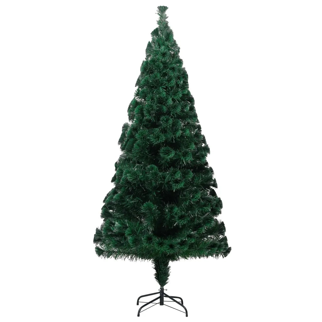 Albero di Natale con Supporto Verde 240 cm in Fibra Ottica 321030