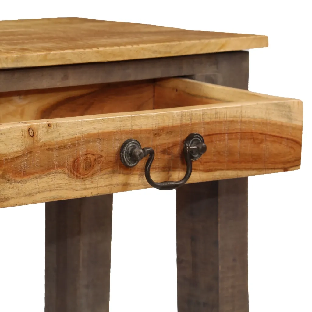 Tavolo Consolle in Legno Massello Vintage 118x30x80 cm cod mxl 23700