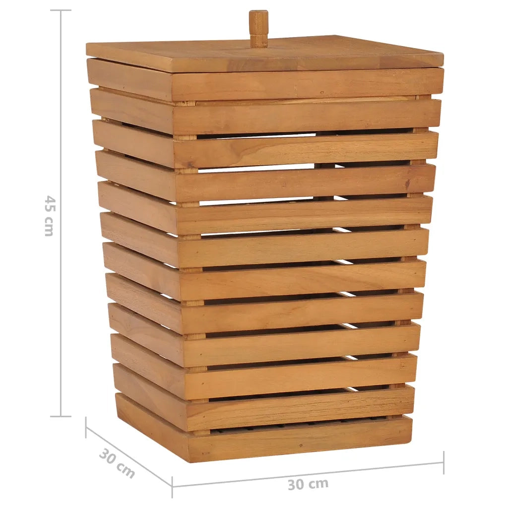 Cesto Portabiancheria 30x30x45 cm in Massello di Teak cod mxl 49650