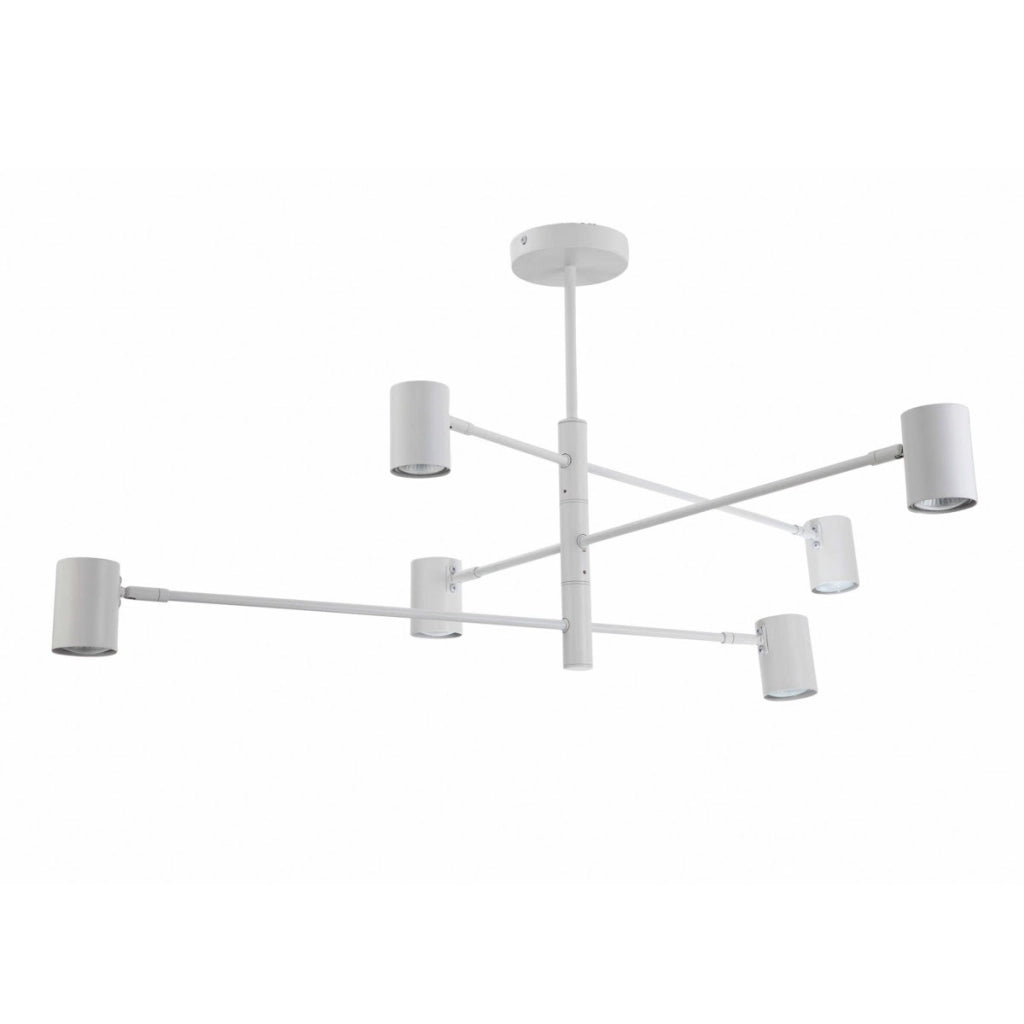Lampada a sospensione Snow bianca 6xGU10 Light Prestige
