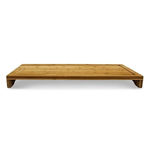 Tagliere in bambù protegge piatto con bordi rialzati e canali per il succo 52 cm 4313026