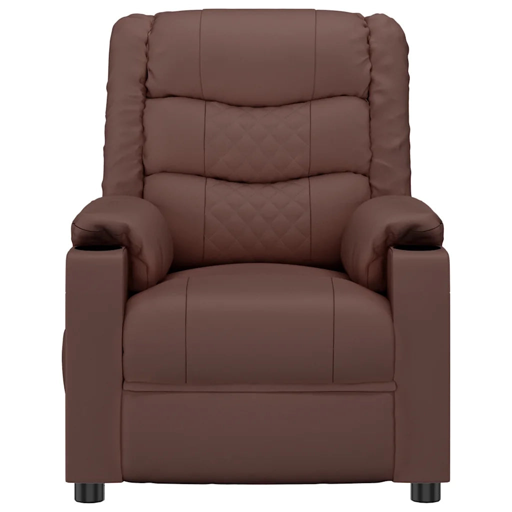 Poltrona Massaggiante Elettrica Marrone in Similpelle cod mxl 32106