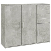 Buffet credenza cassettiera mobiletto mobile contenitore organizer per cucina soggiorno salotto 91 x 29,5 x 75 cm legno ingegnerizzato grigio 02_0032127