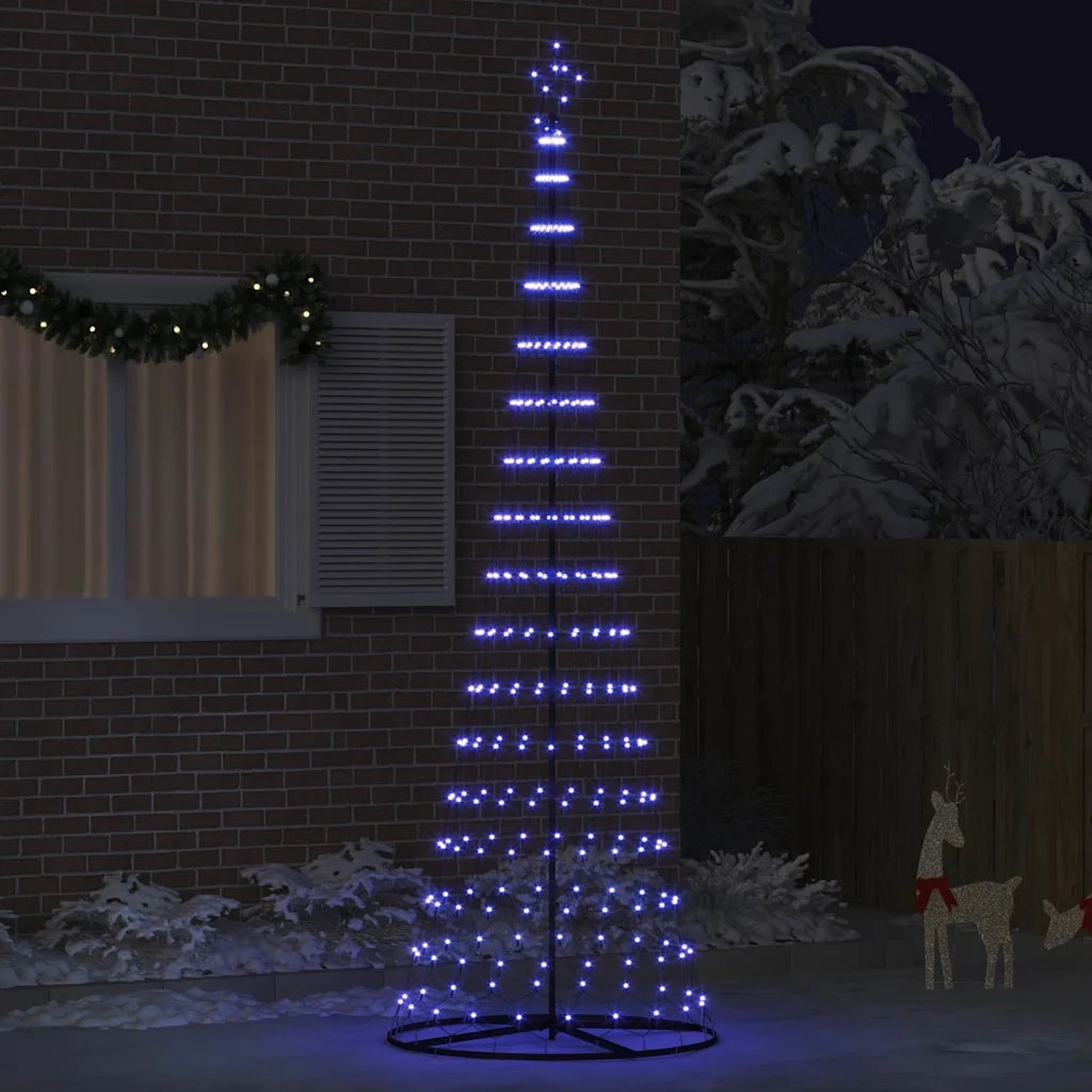 Albero di Natale LED con 355 LED Blu 302,5 cm Metallo