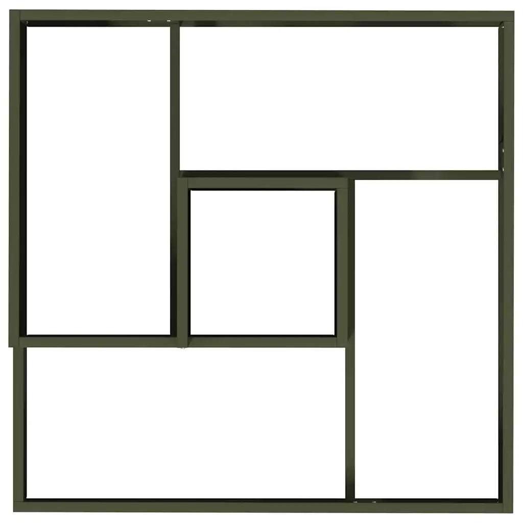 Vaso da giardino-Fioriera Esterno-Contenitore per Piante Verde oliva 80 x 80 x 50 cm