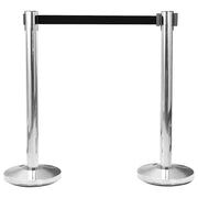 Barriera a Nastro Retrattile 200 cm Nero CFW8354137