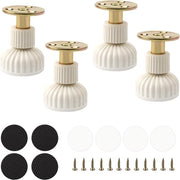 Piedini per mobili - base in gomma antiscivolo - regolabile in altezza 54-63 mm - per armadi e tavoli
