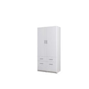 Armadio FLEX – Bianco lucido – 92×198×54 cm – Design moderno