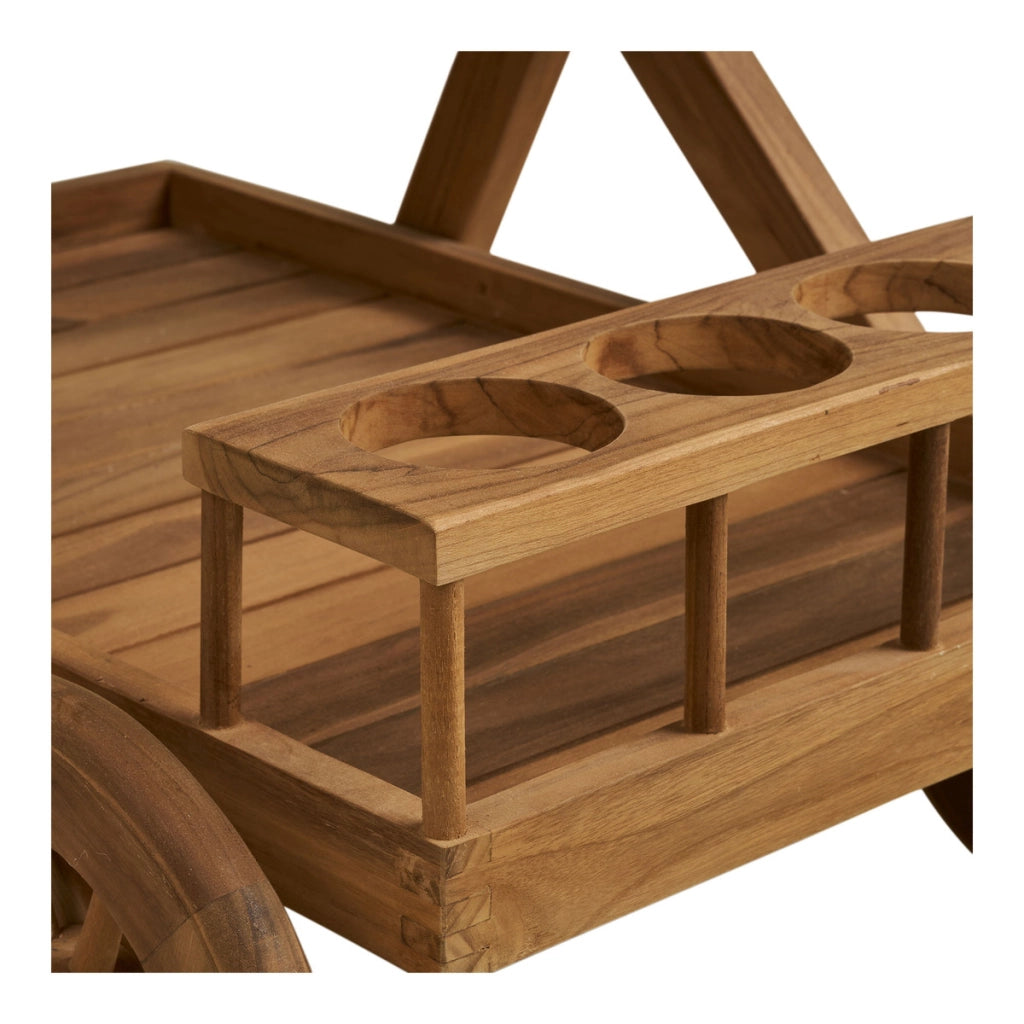 Carrello Pasaku, Marrone, Legno, 50x86x81 cm