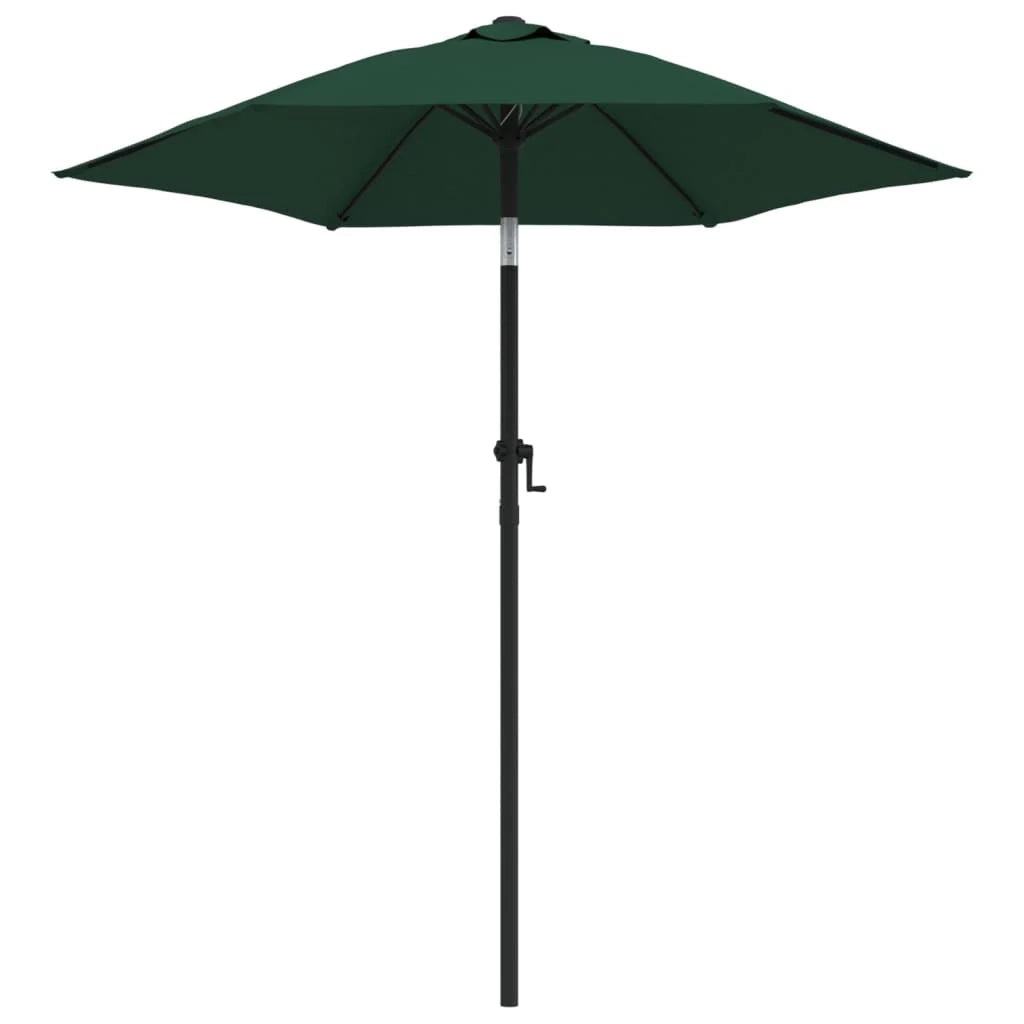 Ombrellone da esterno 200 x 211 cm alluminio verde 02_0008732
