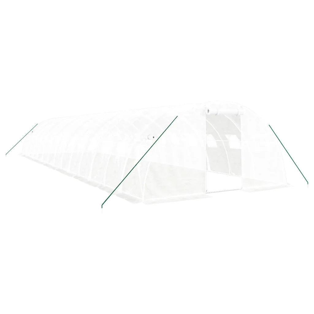 Serra con Telaio in Acciaio Bianco 56 mÂ² 14x4x2 m