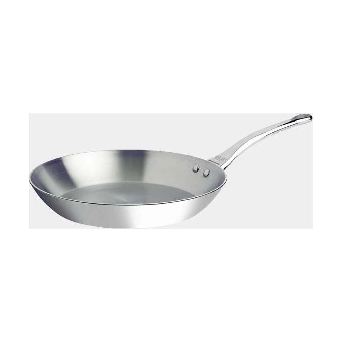 DE BUYER 3724.24 Affinity Padella in Acciaio Inox 24 cm 5 Strati Compatibile Induzione colore Argento