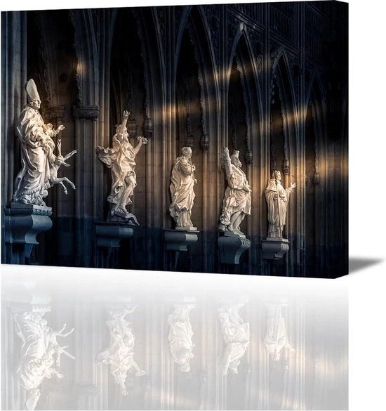 Stampo moderno per parete - 40 x 30 cm - tela - cornice in legno - adatto per soggiorno, bagno, ufficio, ristorante - regalo per compleanni