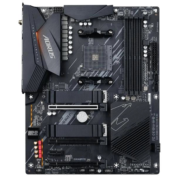 Gigabyte b550 aorus elite ax v2 scheda madre - cpu amd ryzen 5000, vrm a 12+2 fasi, fino a 4733 mhz ddr4, 1xpcie 4.0 + 1xpcie 3.0 m.2, wi-fi 6e, lan 2.5gbe, usb 3.2 gen 2 - 9MB55AEW2-00-12