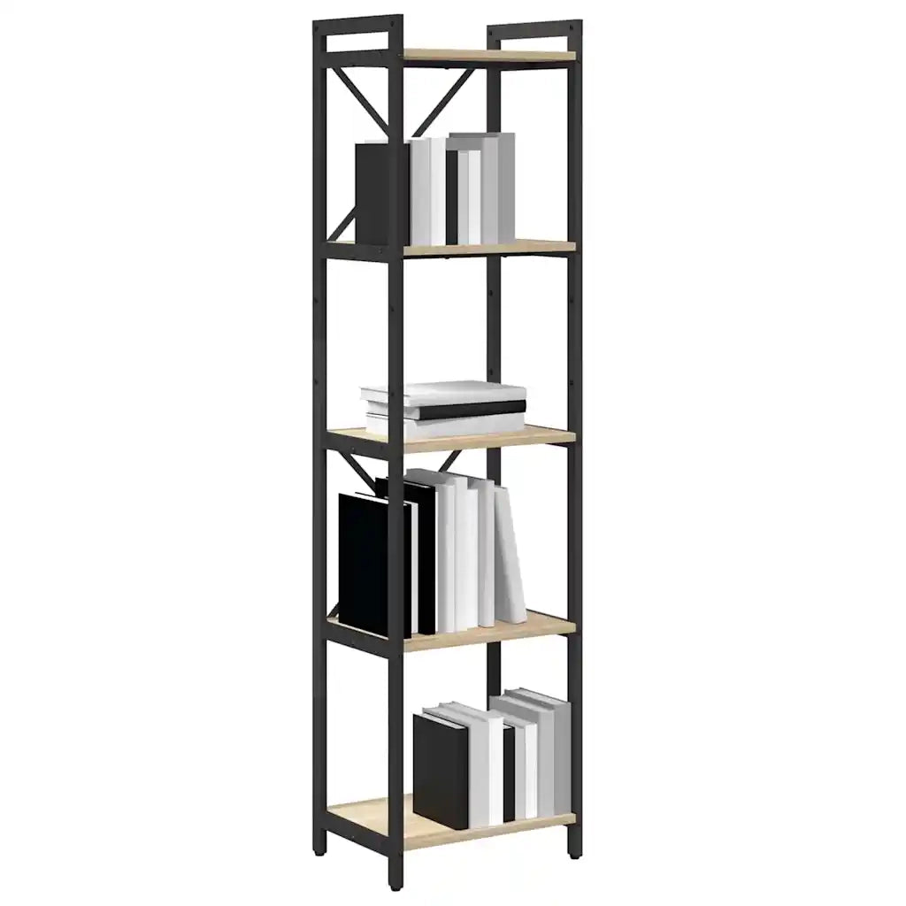vidaXL Libreria rovere sonoma 40 x 30 x 153 cm Legno multistrato